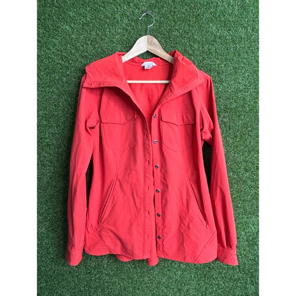 Duluth Trading Co. Flexpedition Jacket Red Weather Resistant Hooded Size XS - Picture 3 of 9